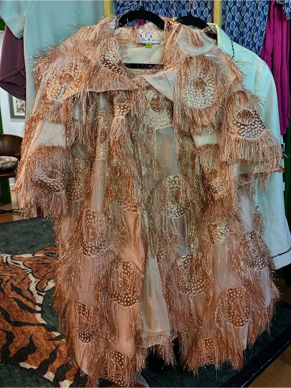 BURU The Eyelash Shawl Coat - Picture 5 of 6